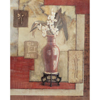 Framed Impressionist Print by Charlene Winterle Olson - Orchids In a Vase