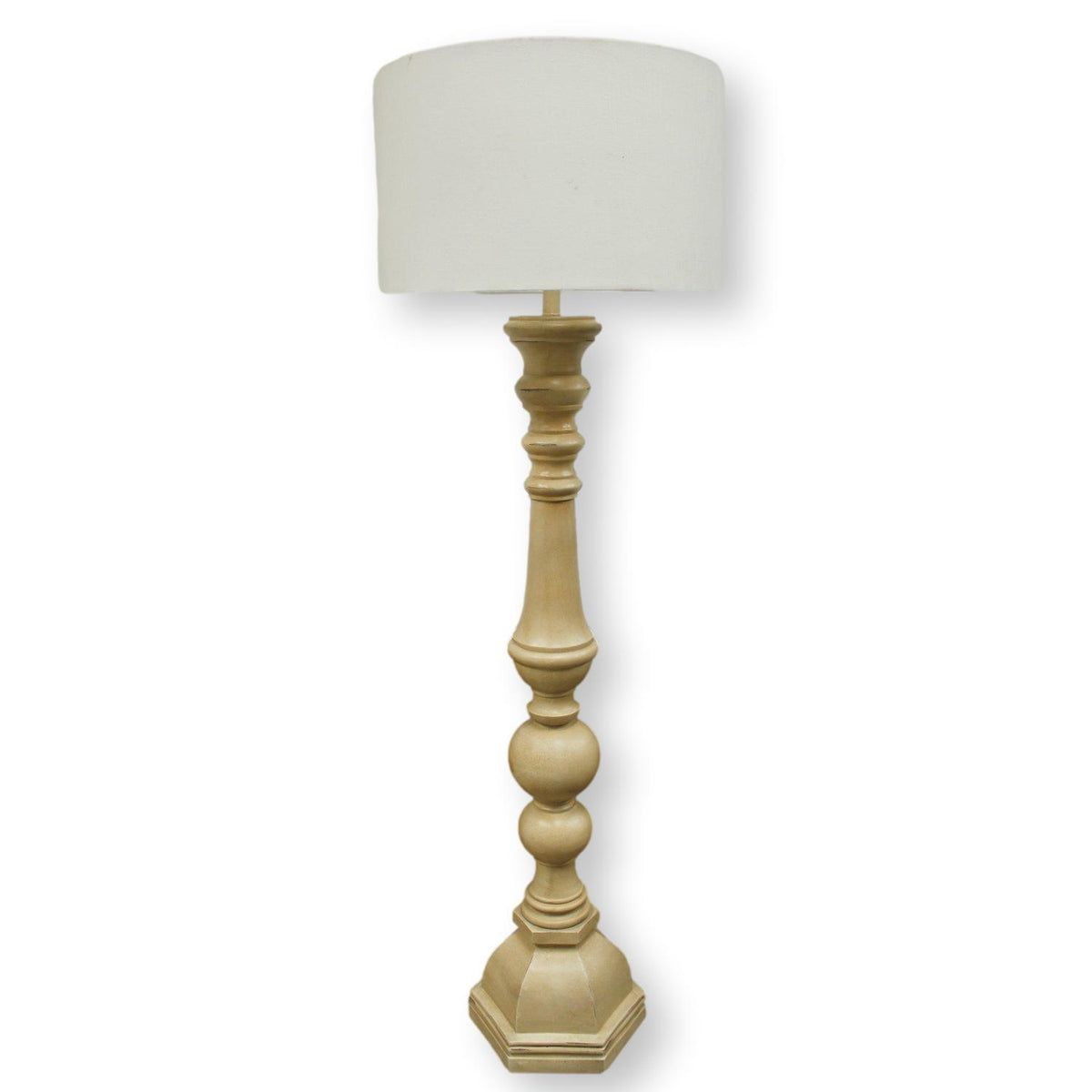 Turned Column Floor Lamp