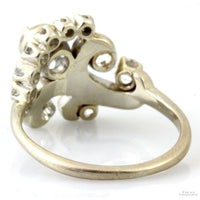 1.12ctw Old European Cut 14K White Gold Heirloom Ring