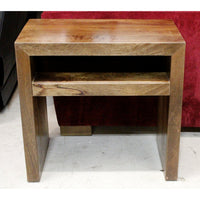 Salvage Wood End Table