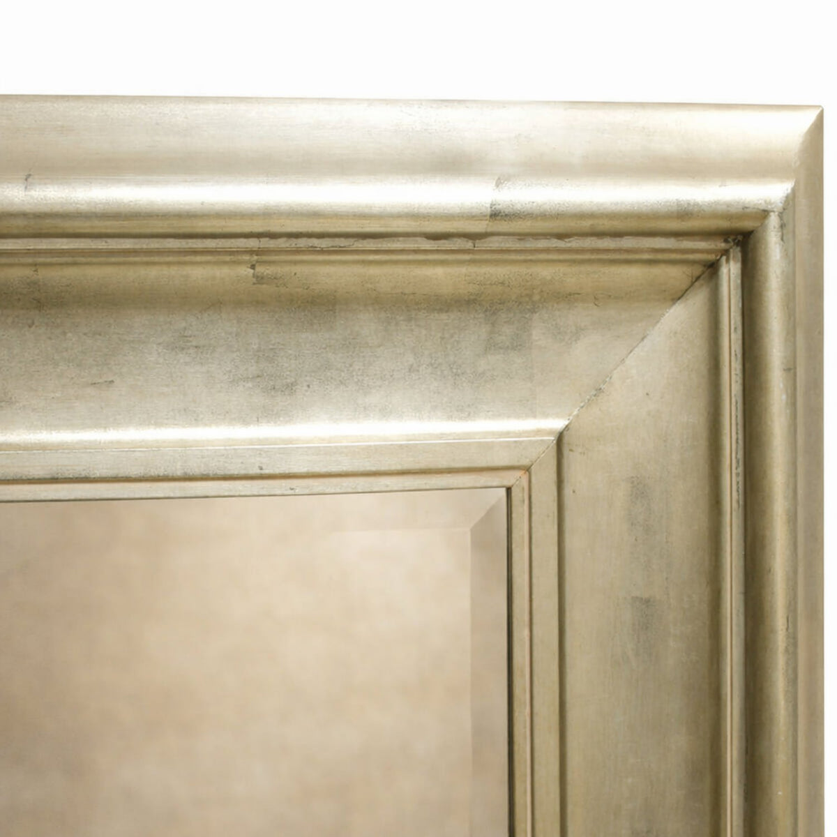 Large Silver Framed Mirror