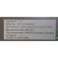 Restoration Hardware 'Machinto' 60'' Square Dining Table w/8 Chairs