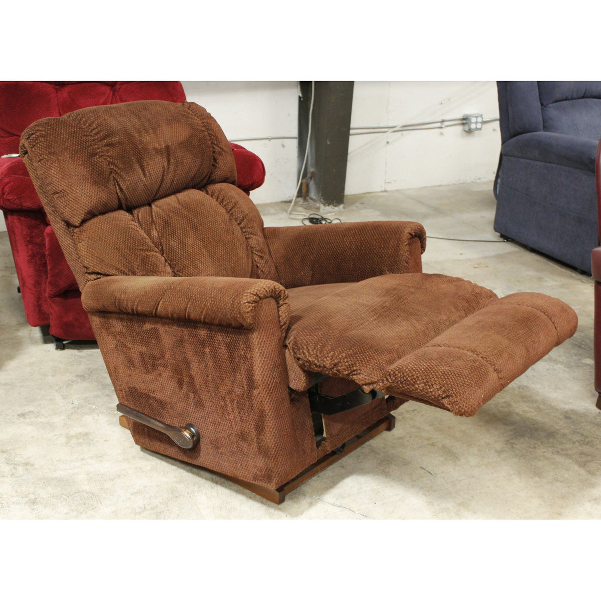 La-Z-Boy Brown Chenille Rocking Recliner