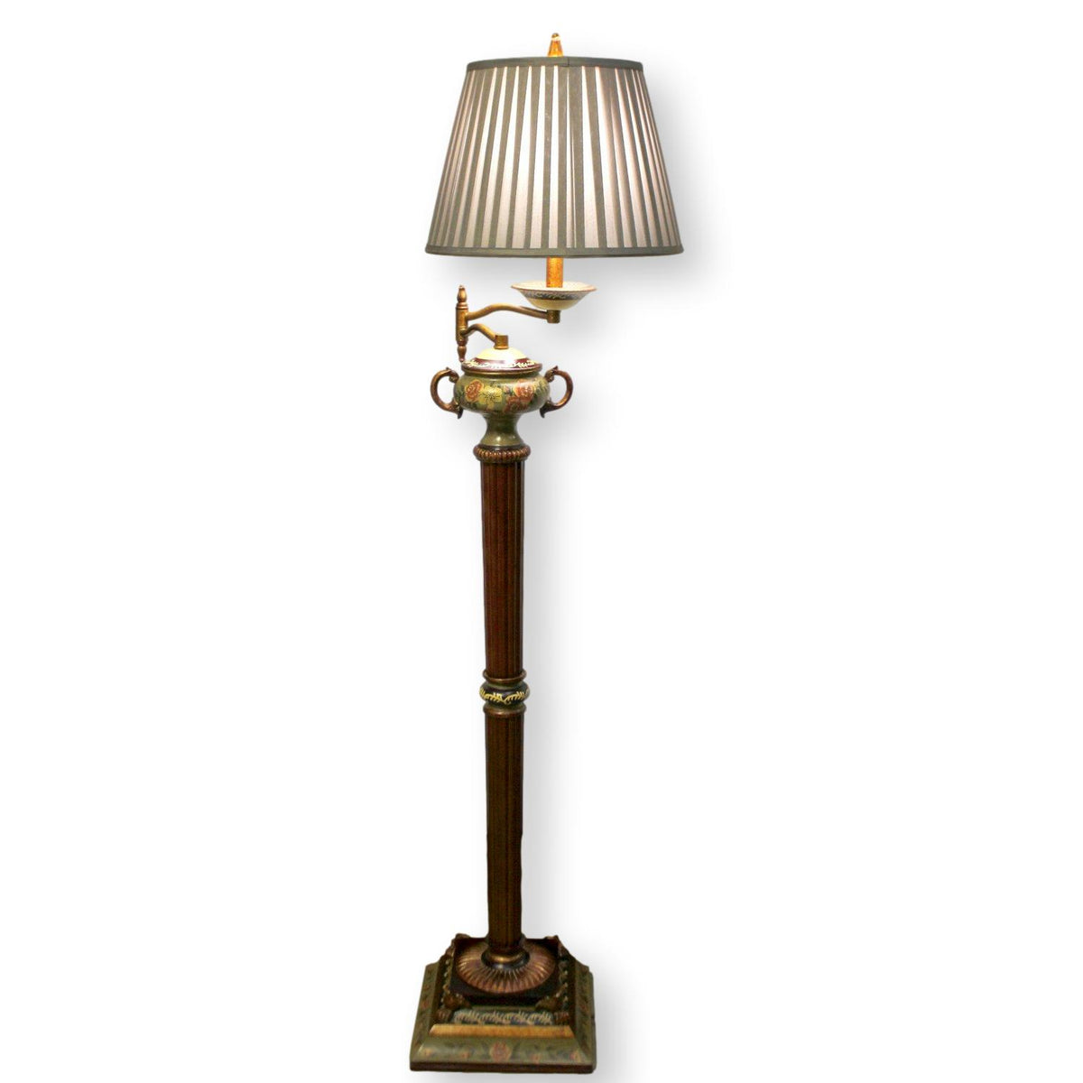 Handpainted Articulated Floor Lamp