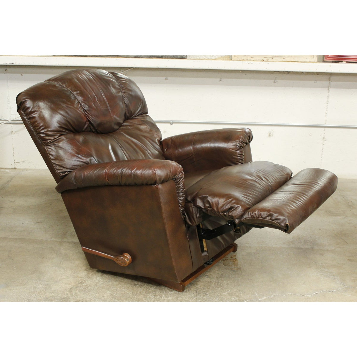La-Z-Boy Brown Leather Rocking Recliner