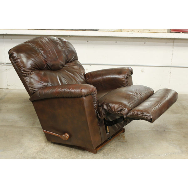 La-Z-Boy Brown Leather Rocking Recliner
