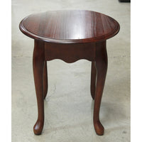 Queen Anne Oval End Table