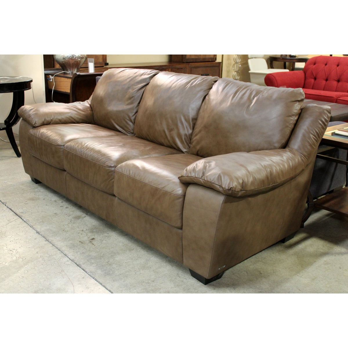 Italsofa Brown Leather Sofa