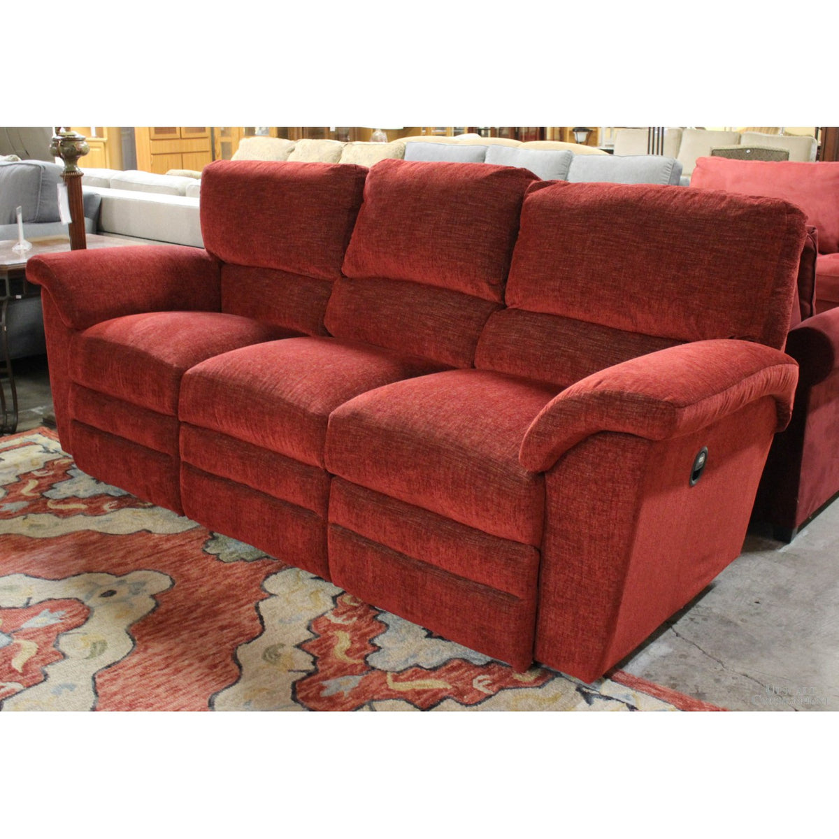 La-Z-Boy Red Dual Reclining Sofa