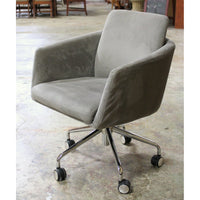 Elle Decor Gray Upholstered Office Task Chair