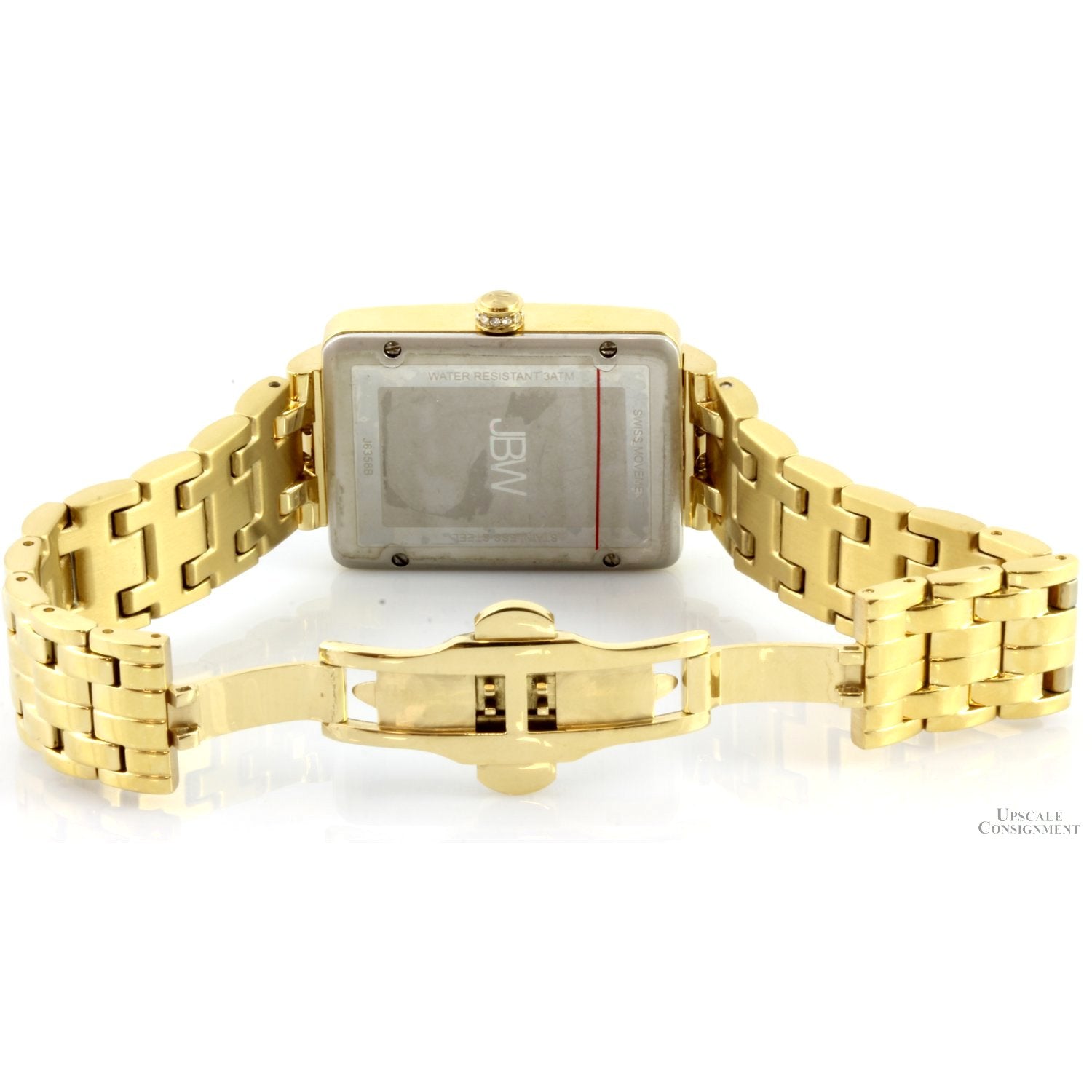 18K Gold Plate Second Hand Sub-Dial Swiss Quartz Watch – Upscale