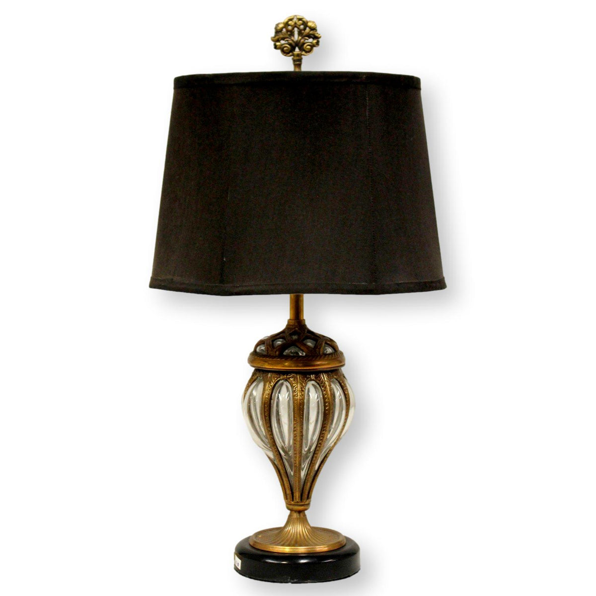 Glass & Brass Table Lamp