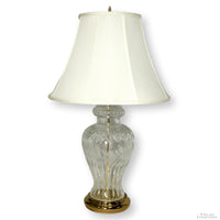 Etched Glass Table Lamp