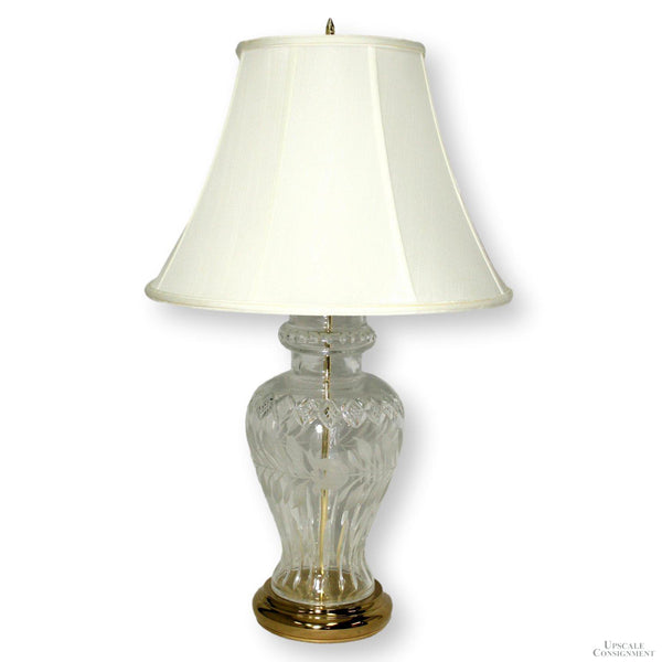 Etched Glass Table Lamp