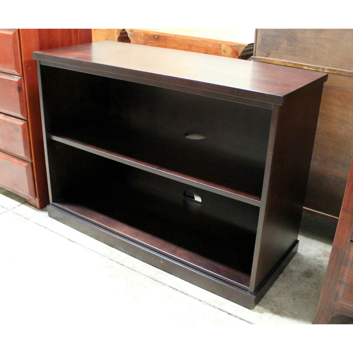 Dark Finish Open Media Console