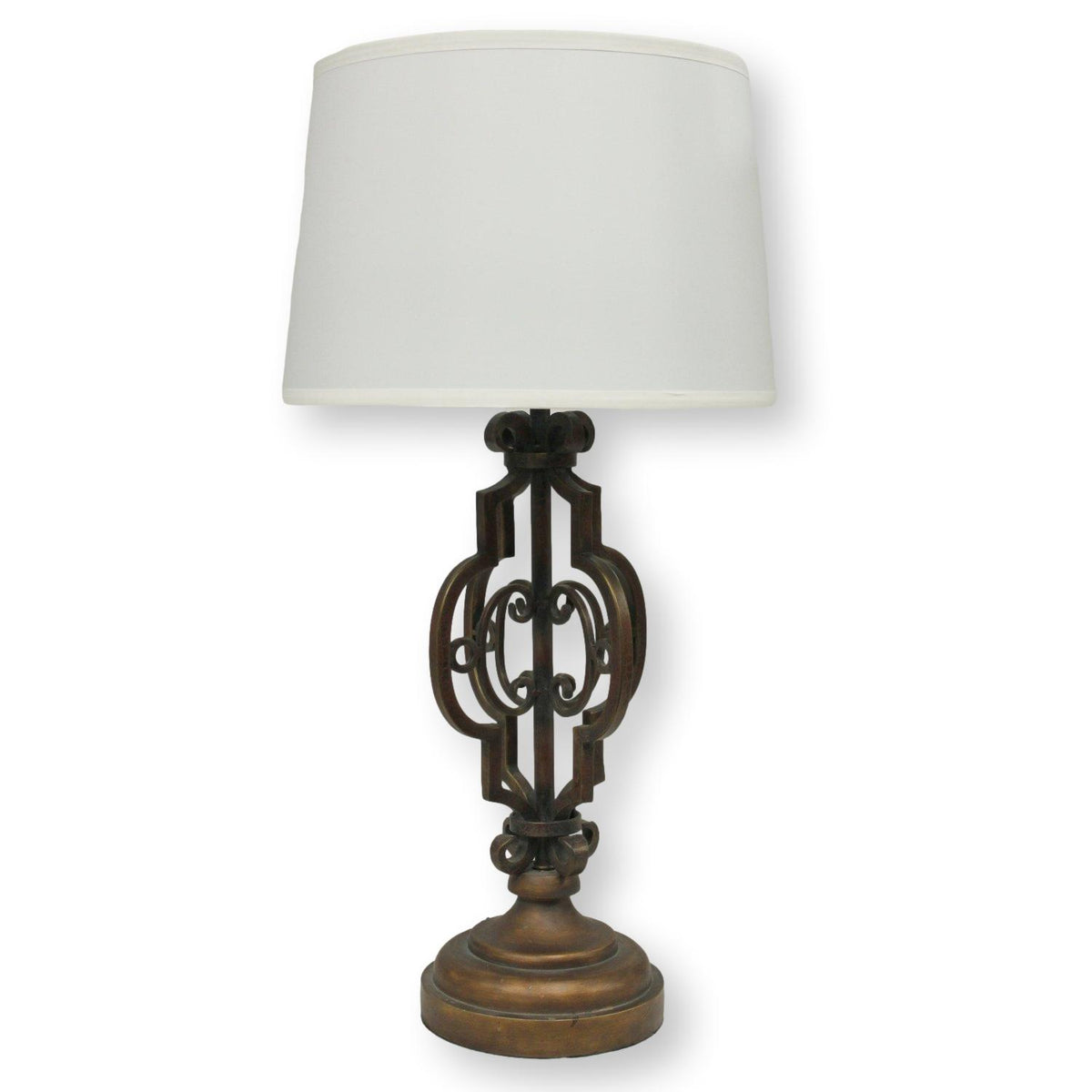 Quoizel 4-Sided Wrought Iron Table Lamp
