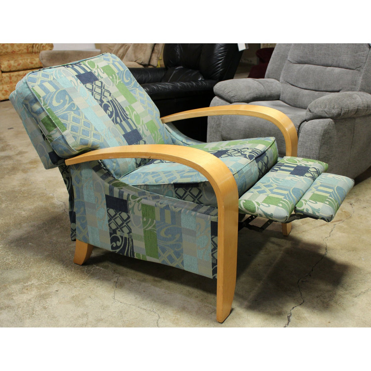 La-Z-Boy Patterned Bentwood Recliner