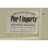 Pier 1 Imports Cream Nightstand w/Drawer