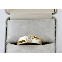 14K Two-Tone Gold Men’s .50 ctw Diamond Band – Sculptural Design