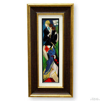 Framed Serigraph on Wood "Arabesque" By Linda Le Kniff