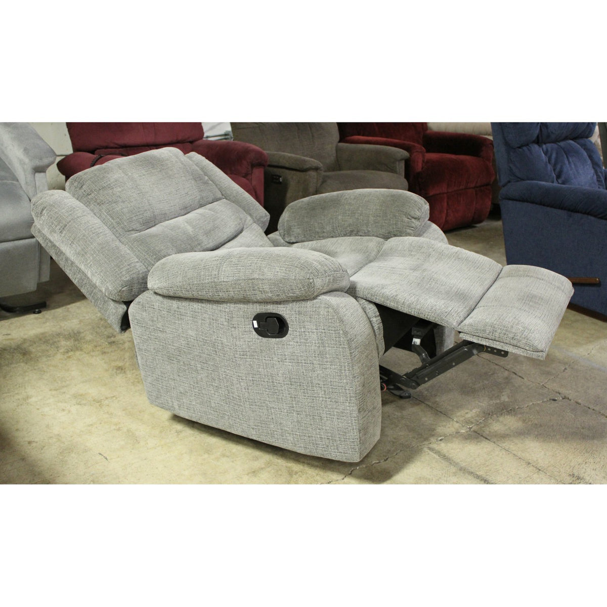 Porter Designs Gray Rocking Recliner