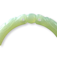 "Dragons Chasing the Pearl" Chalcedony Hololith Bangle