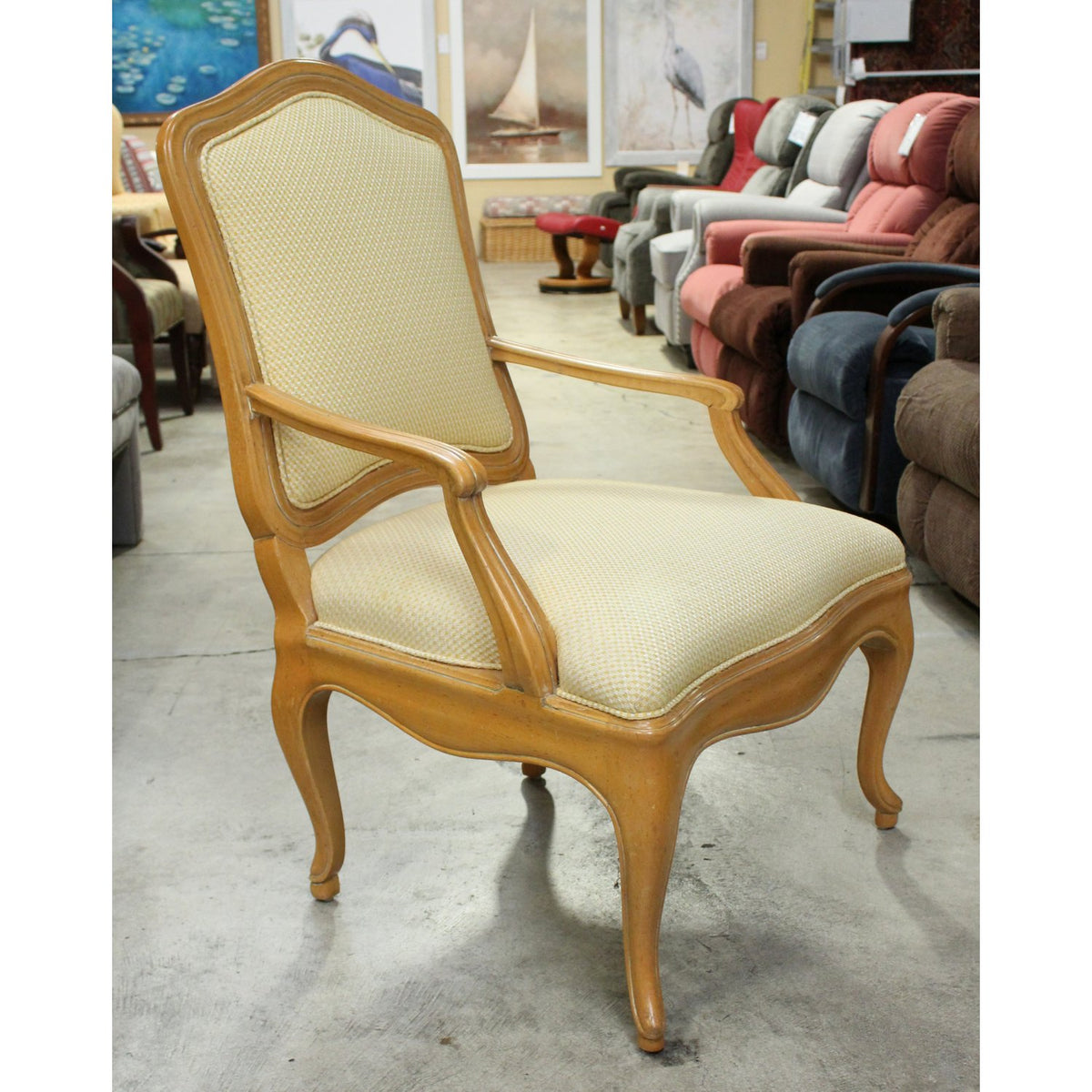 William Switzer & Associates Yellow Fauteuil Chair