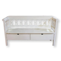 Magnolia Home White 2 Drawer Storage Bench