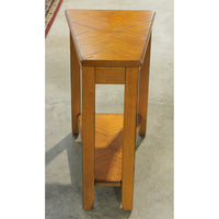 Oak Wedge End Table