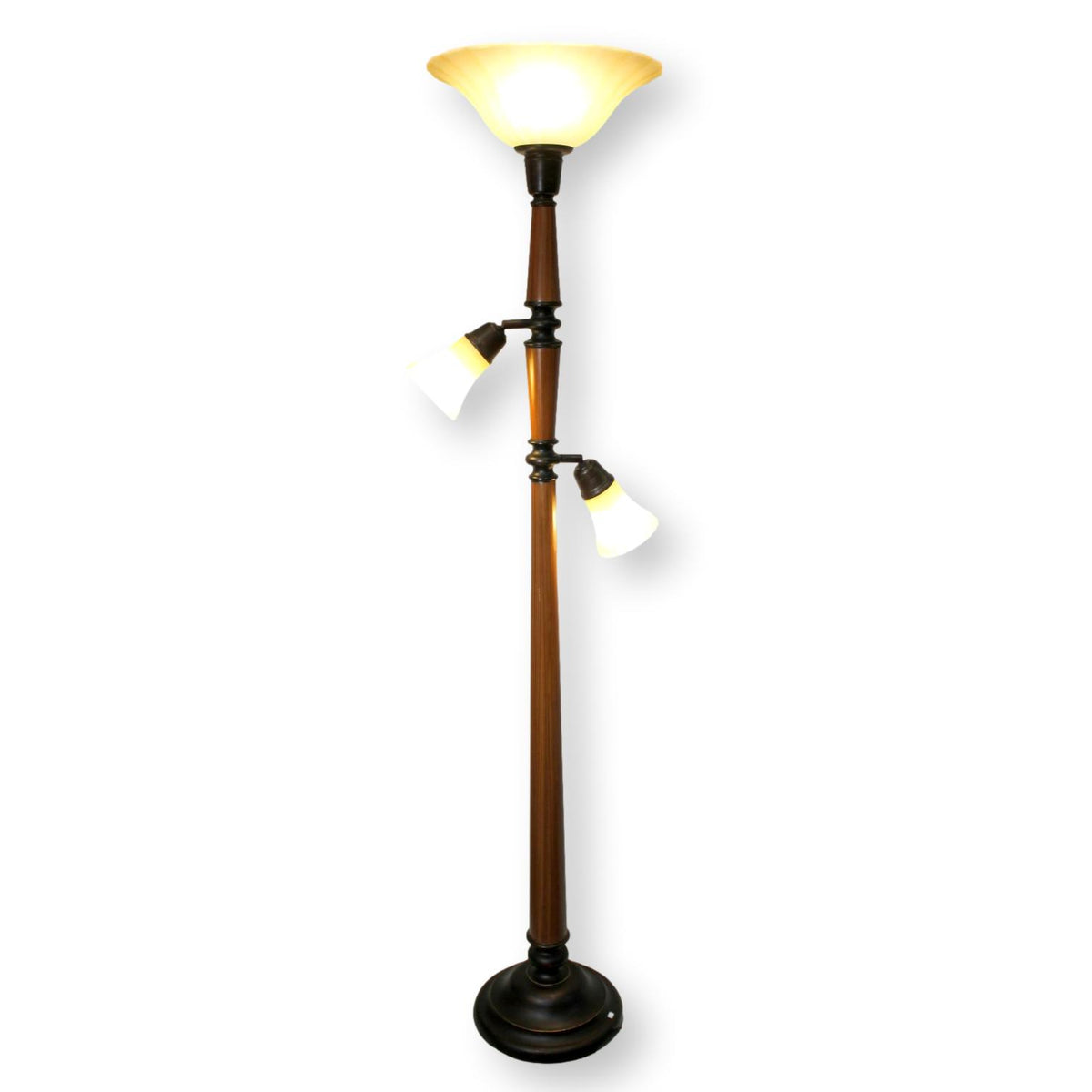 Torchiere Floor Lamp w/Reading Lights