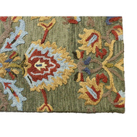 Safavieh 6' 1'' X 9'' Green Wool Rug w/Floral Design