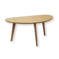 Half-Round Oak Accent Table