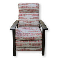 La-Z-Boy Gray & Red Print Push Back Recliner