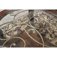 Lexington Oval Glass Insert Top Coffee Table