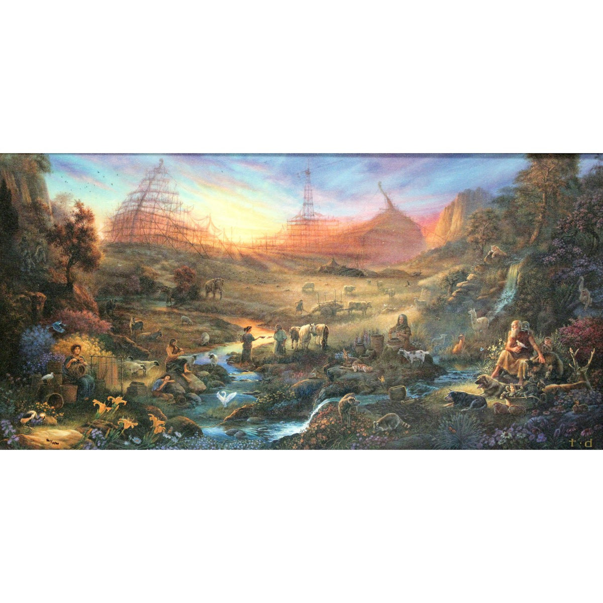 Framed Limited Edition Print on Canvas "The Commission" by Tom DuBois