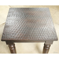 Hand Hewn Tropical End Table