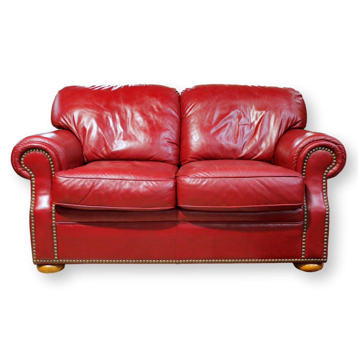 Flexsteel Scarlet Leather Loveseat