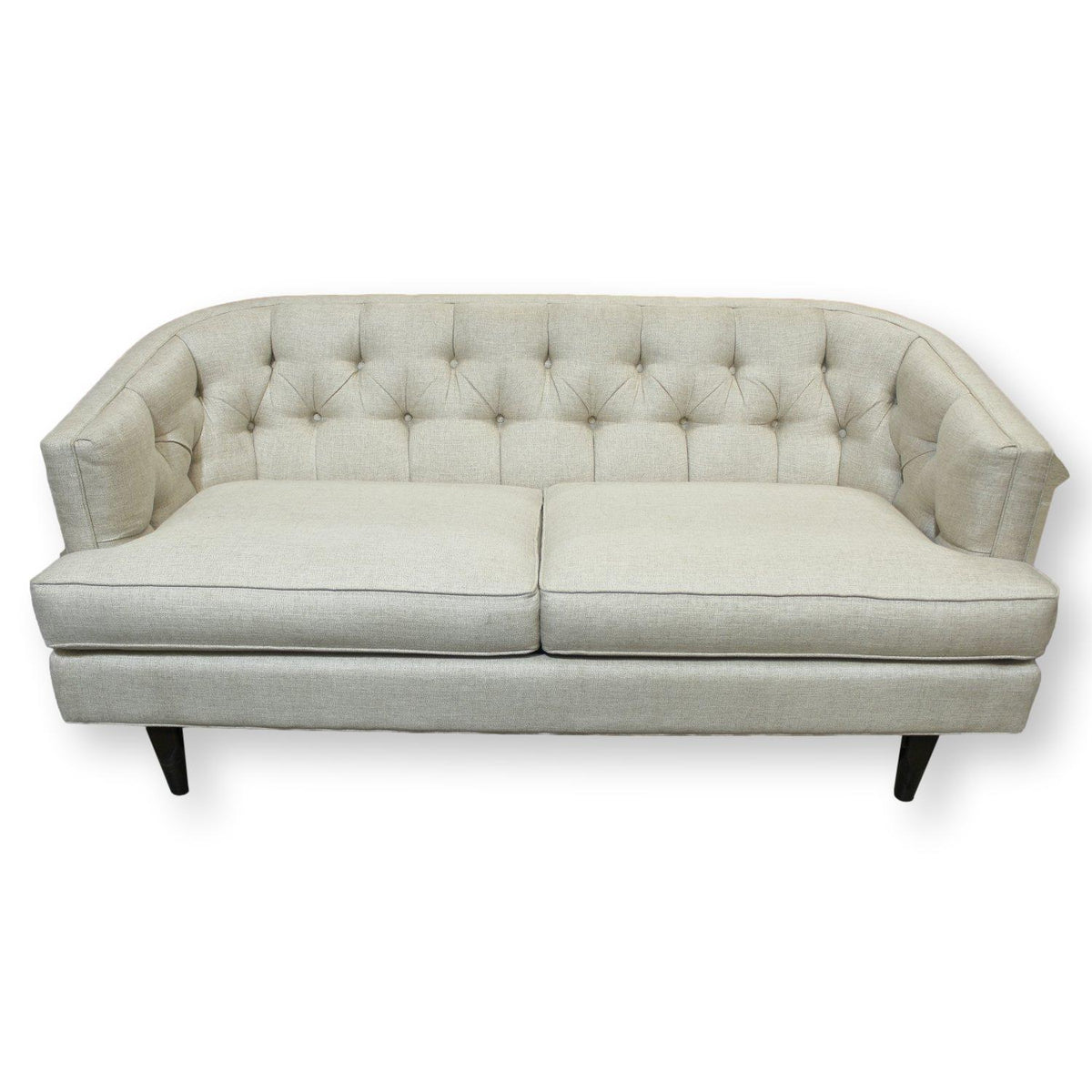 Sherrill Tufted Oatmeal Sofa