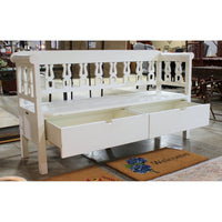 Magnolia Home White 2 Drawer Storage Bench