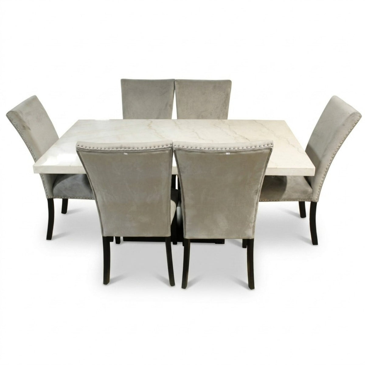 Marble Top Dining Table w/6 Chairs