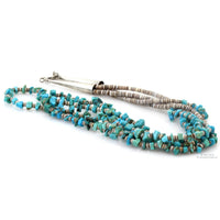 Vintage Santo Domingo Pueblo Turquoise & Shell Heishi Necklace