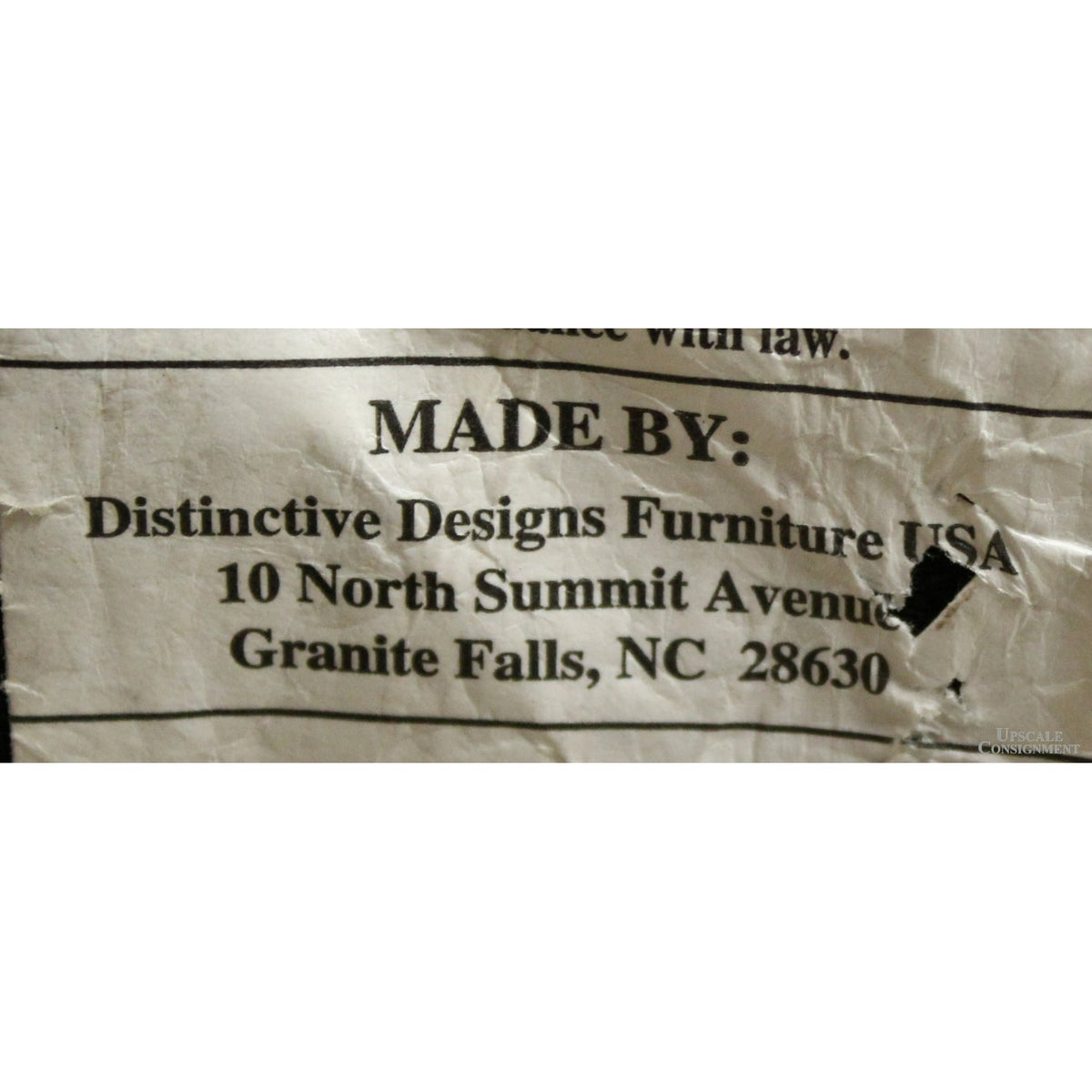 Distinctive Designs Furn. USA Brown Leather Club Chair w/Ottoman