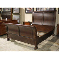 Mahogany Queen Size Sleigh Bed