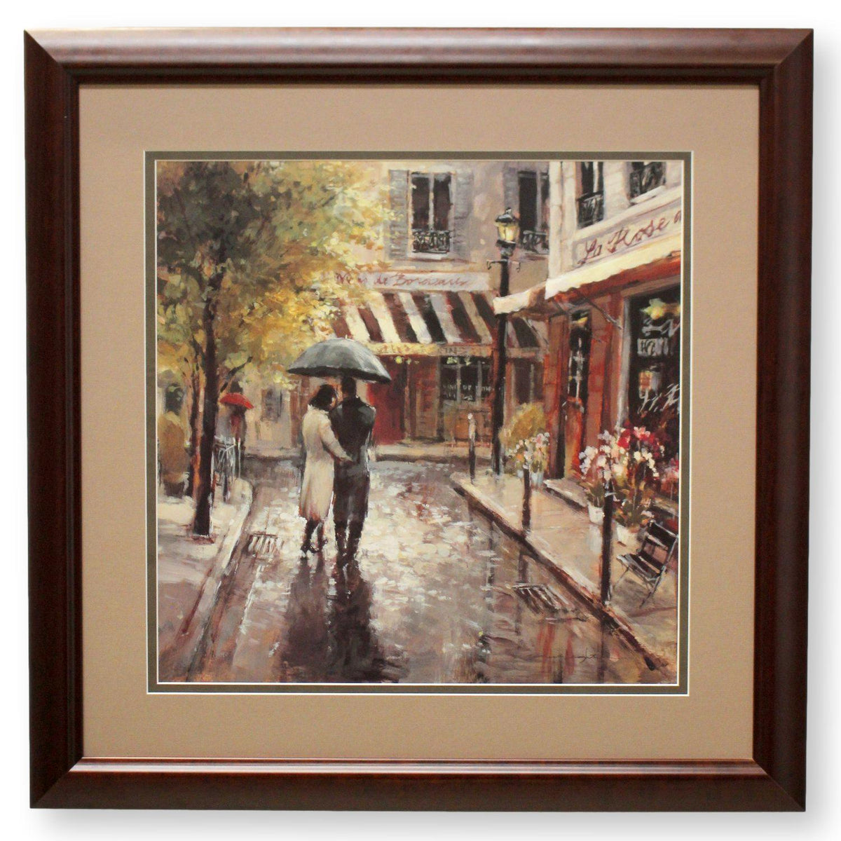 Framed Print - Rainy French Street