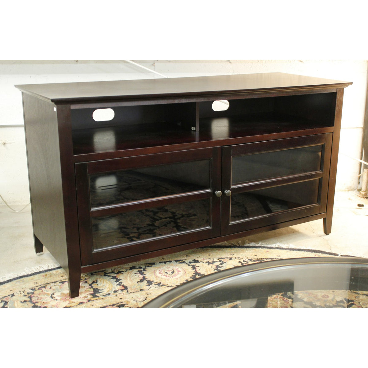 Bell'O Red Mahogany Media Console