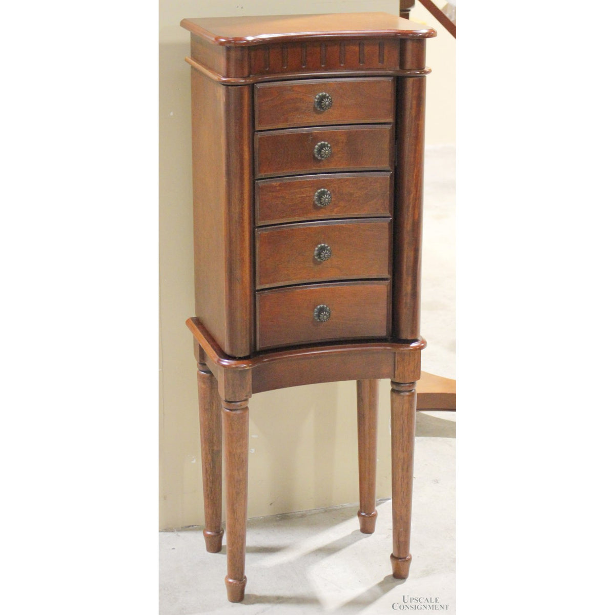 Walnut Jewelry Armoire