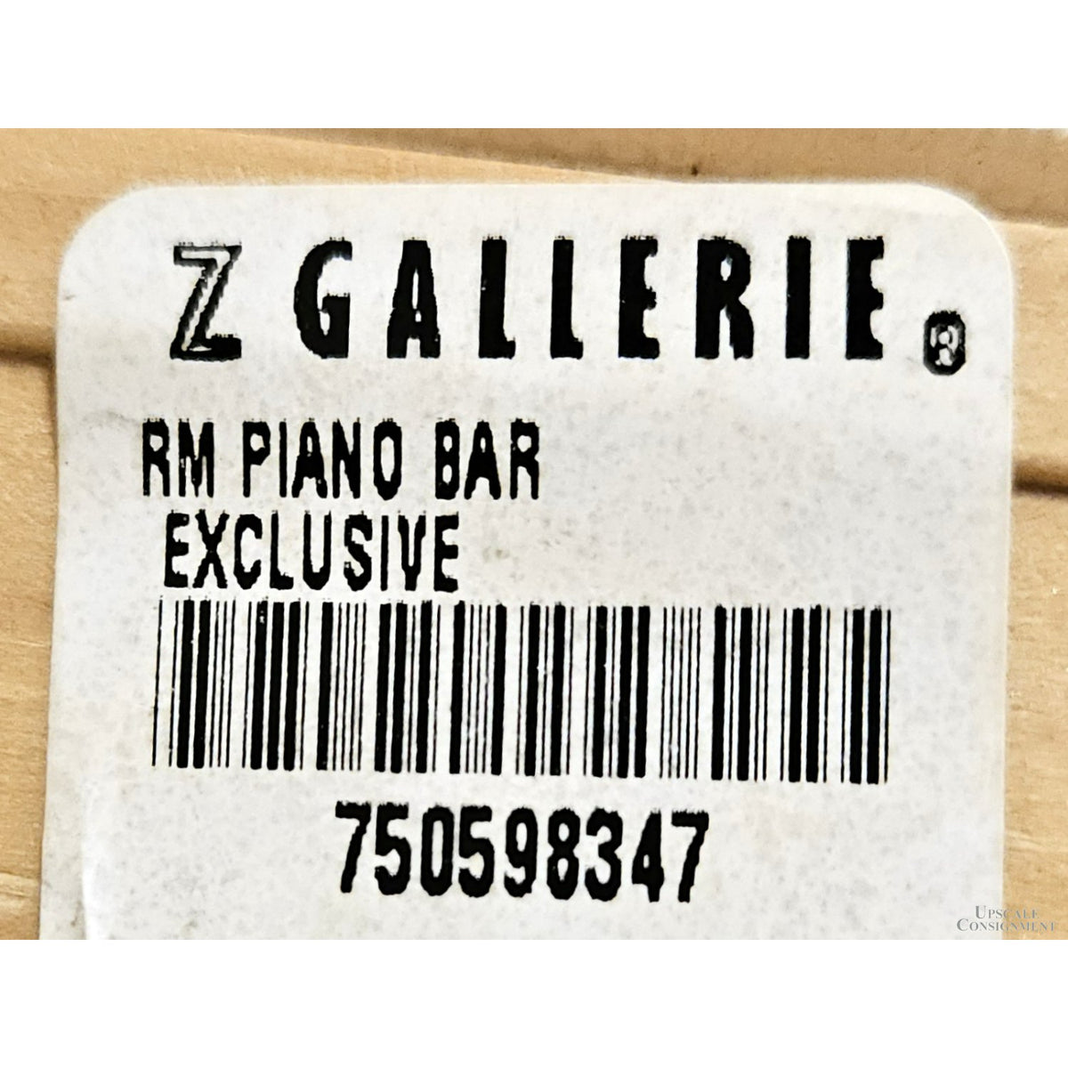 Z Gallerie Framed Giclee on Canvas 'RM Piano Bar'