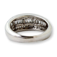 Elegant Three-Row 1 ctw Diamond Band in 14K White Gold