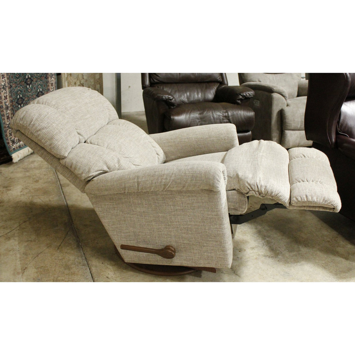 La-Z-Boy Light Taupe Swivel Rocking Recliner