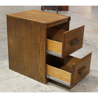 Bentwood Furniture Dark Oak 2 Drawer File Cabinet